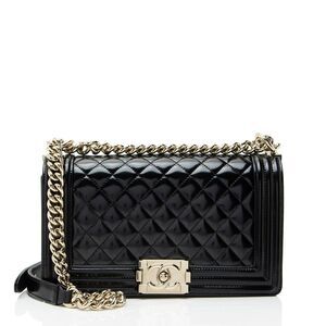 Chanel Iridescent Glazed Calfskin Old Medium Boy Bag